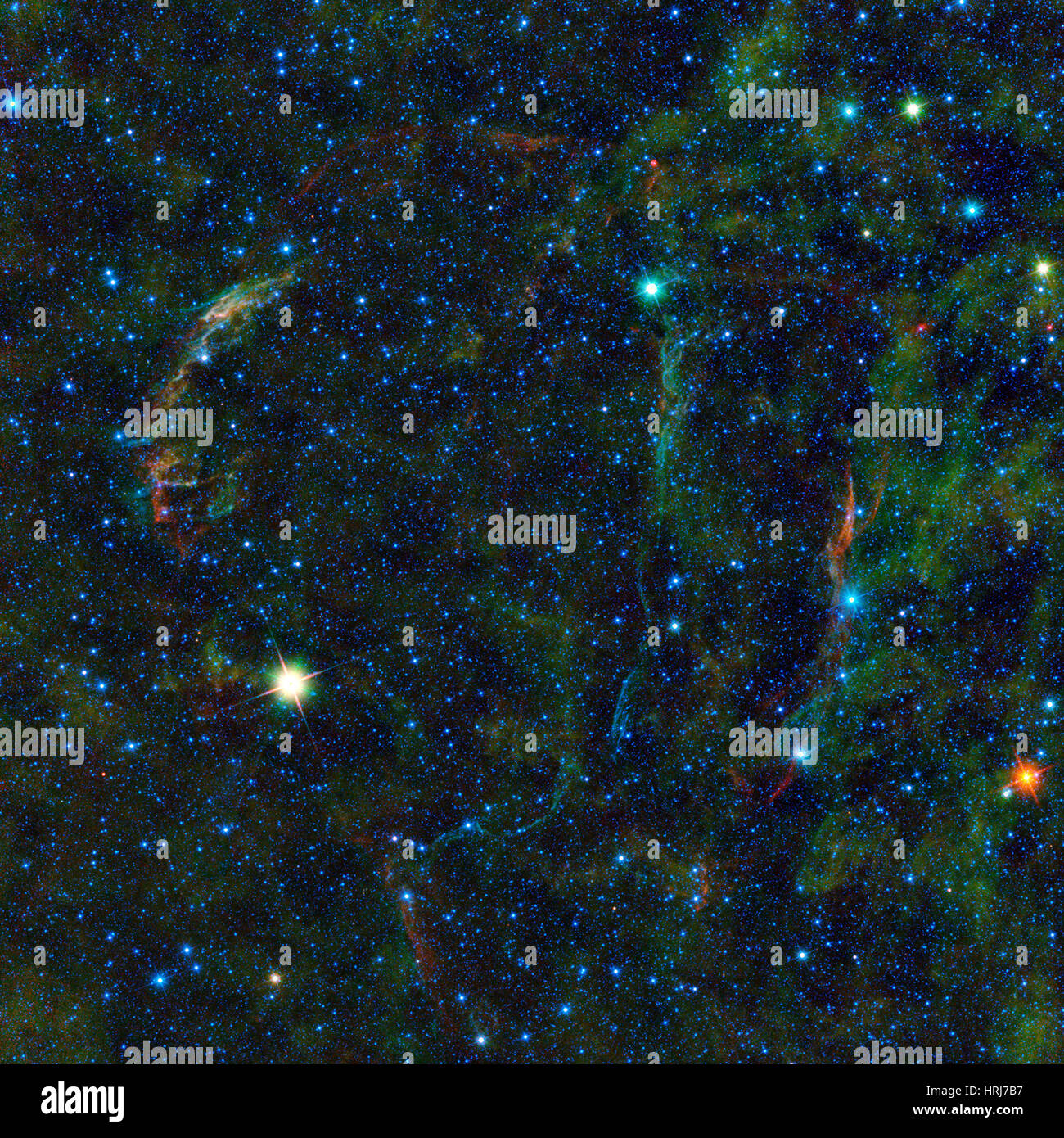 Veil Nebula, Supernova Remnant Stock Photo