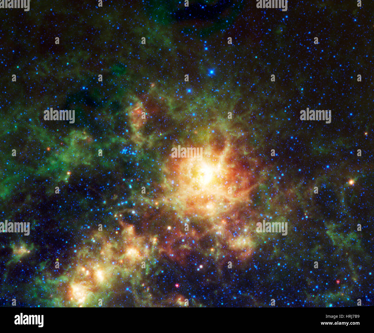 NGC 2070, 30 Doradus, Tarantula Nebula Stock Photo