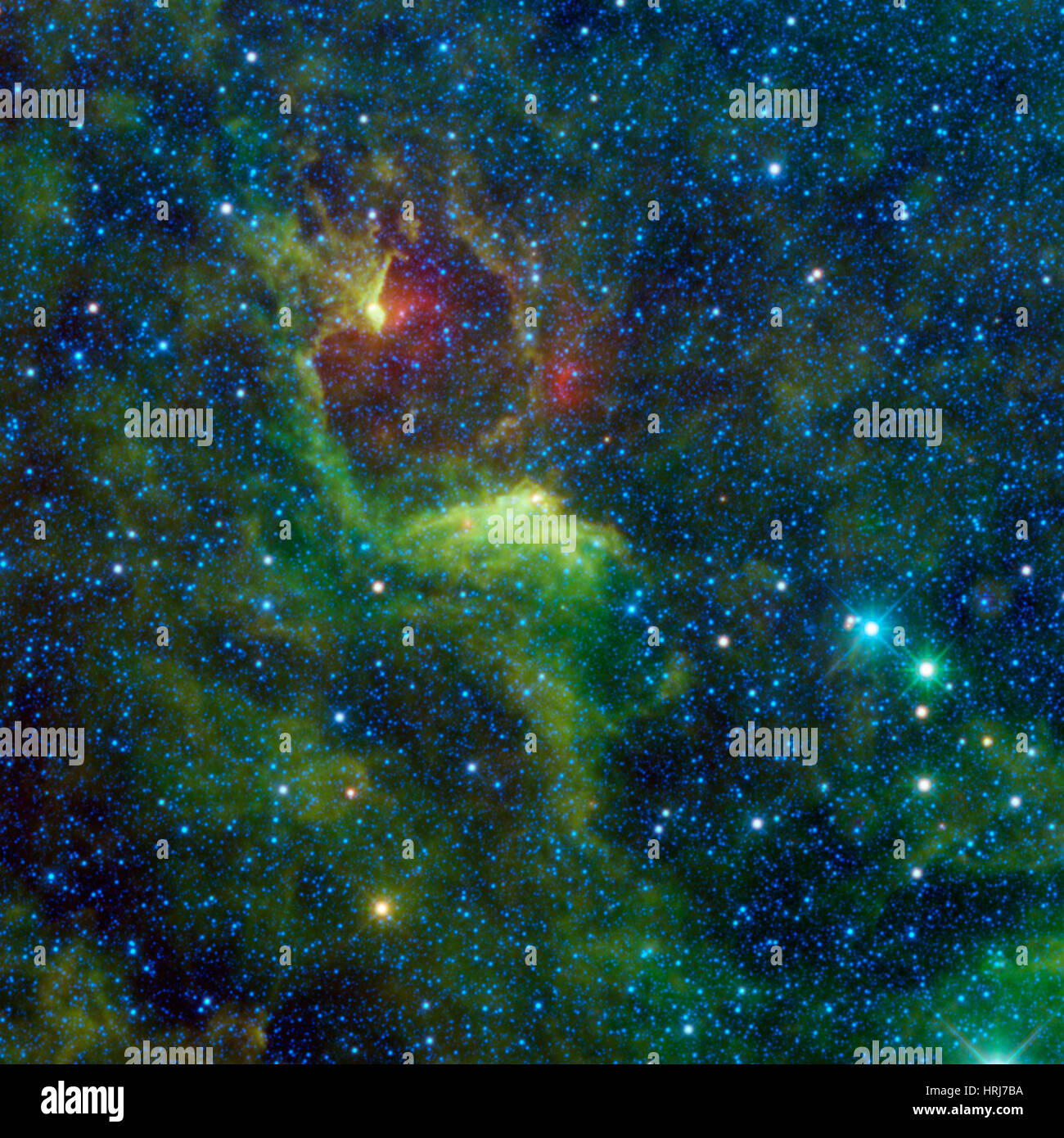 IRAS 12116-6001, Reflection Nebula Stock Photo