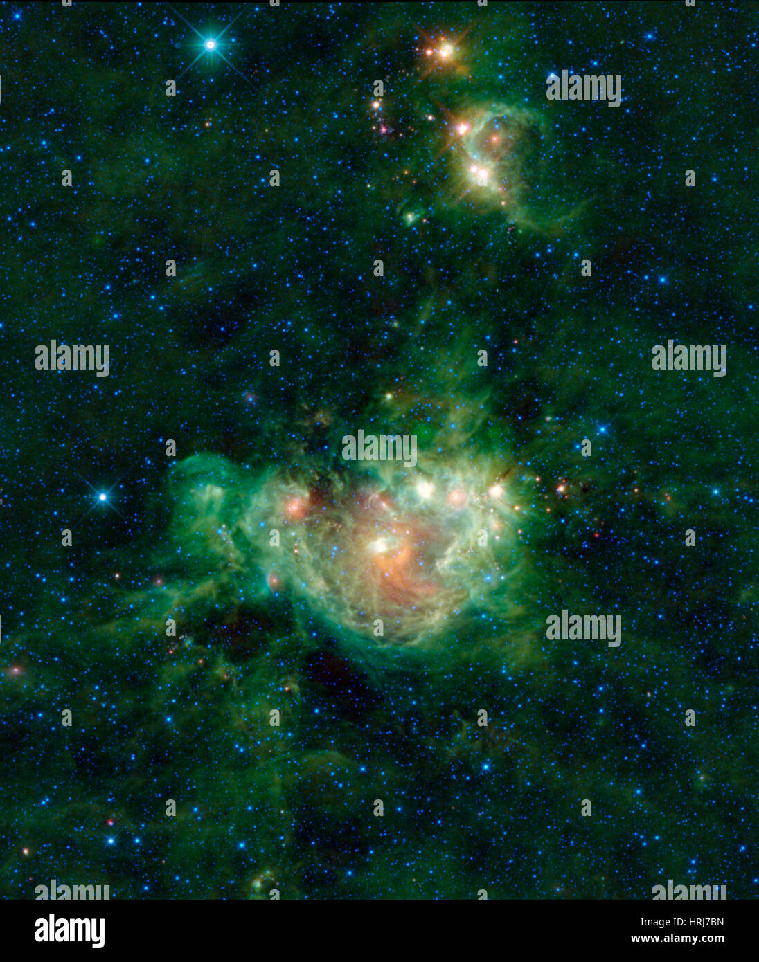 NGC 2174, Monkey Head Nebula, Monkey Nebula Stock Photo