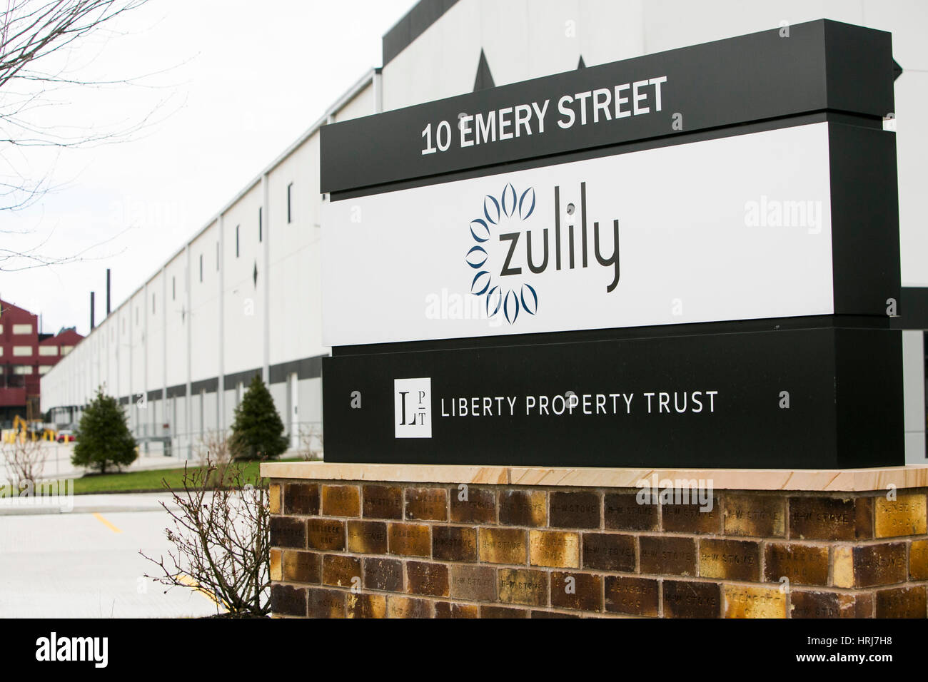 A logo sign outside of a facility occupied by Zulily in Bethlehem, Pennsylvania on February 26