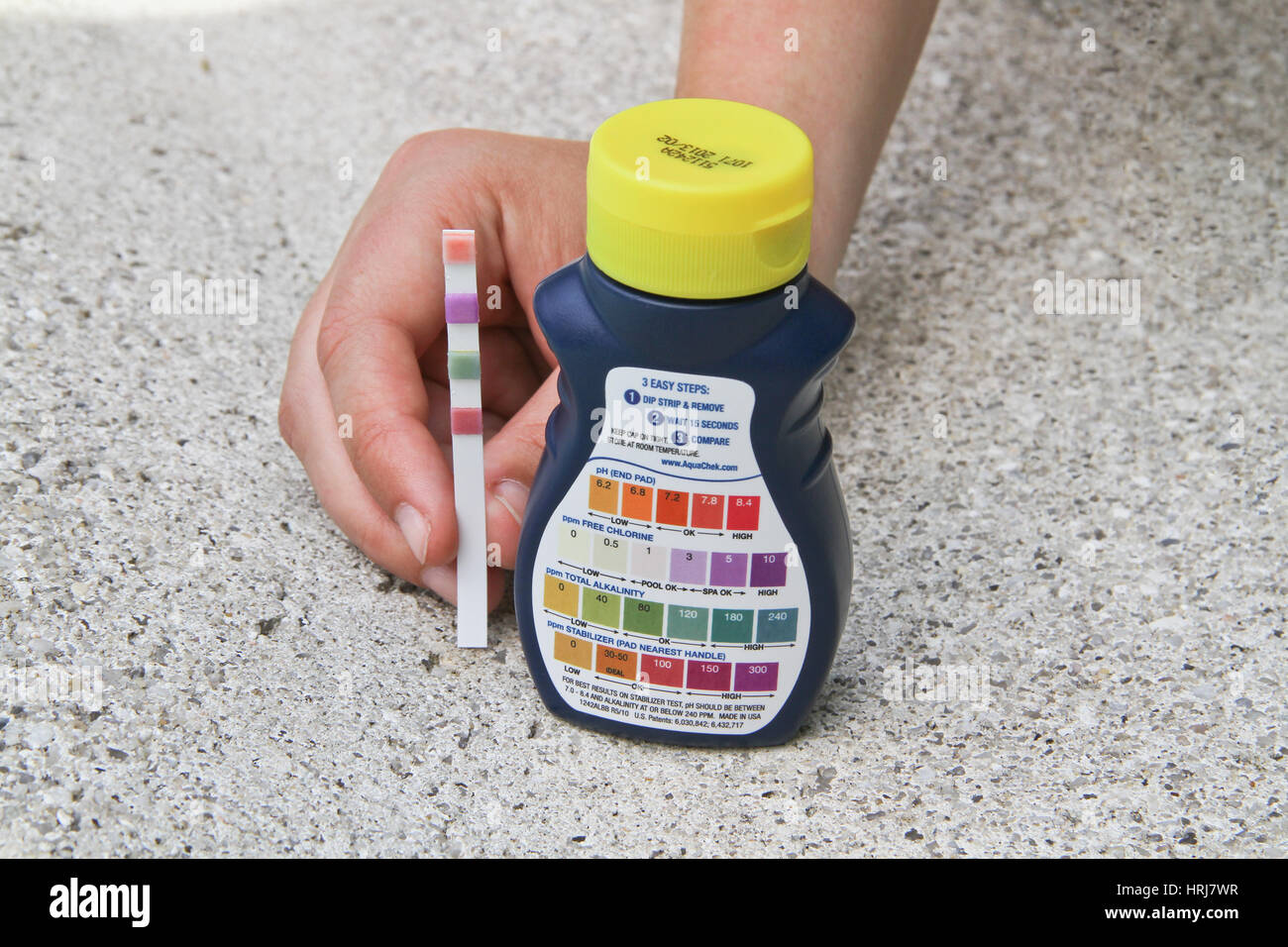 Pool and Spa Test Strip Stock Photo Alamy