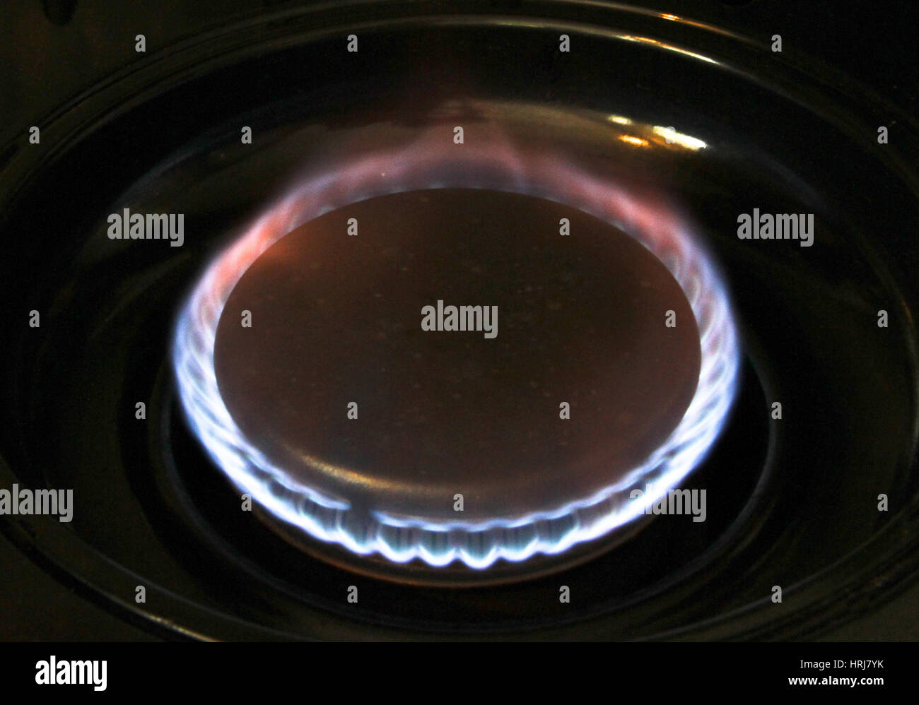 Stove Top Flame Stock Photo Alamy
