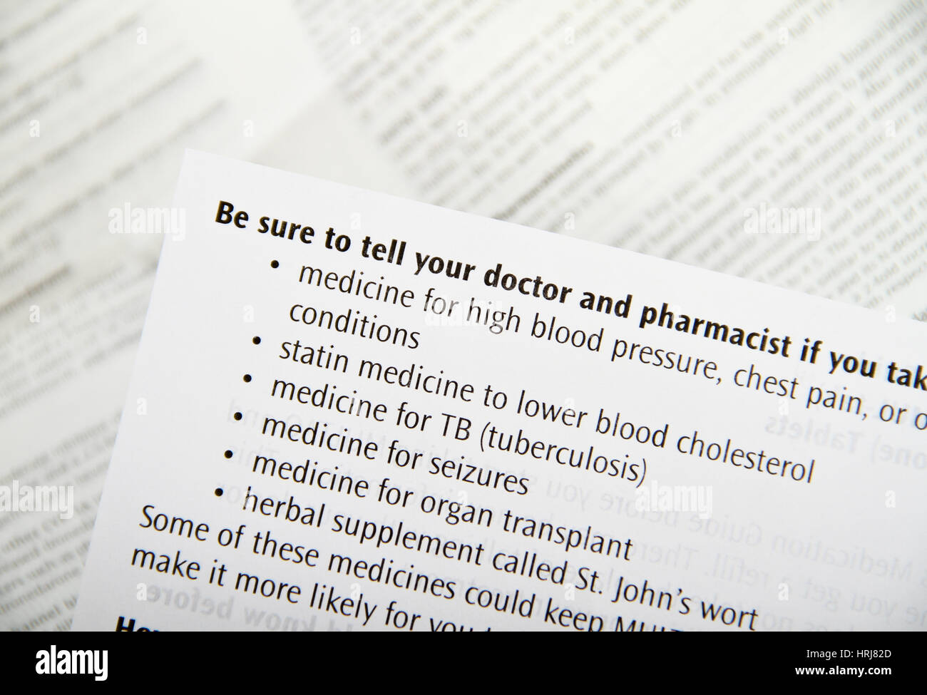 Multaq Side Effects Stock Photo - Alamy