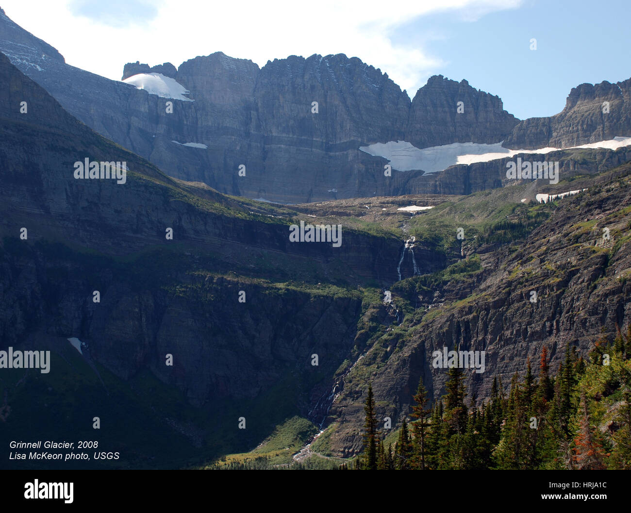 Grinnell Glacier, Glacier NP, 2008 Stock Photo Alamy