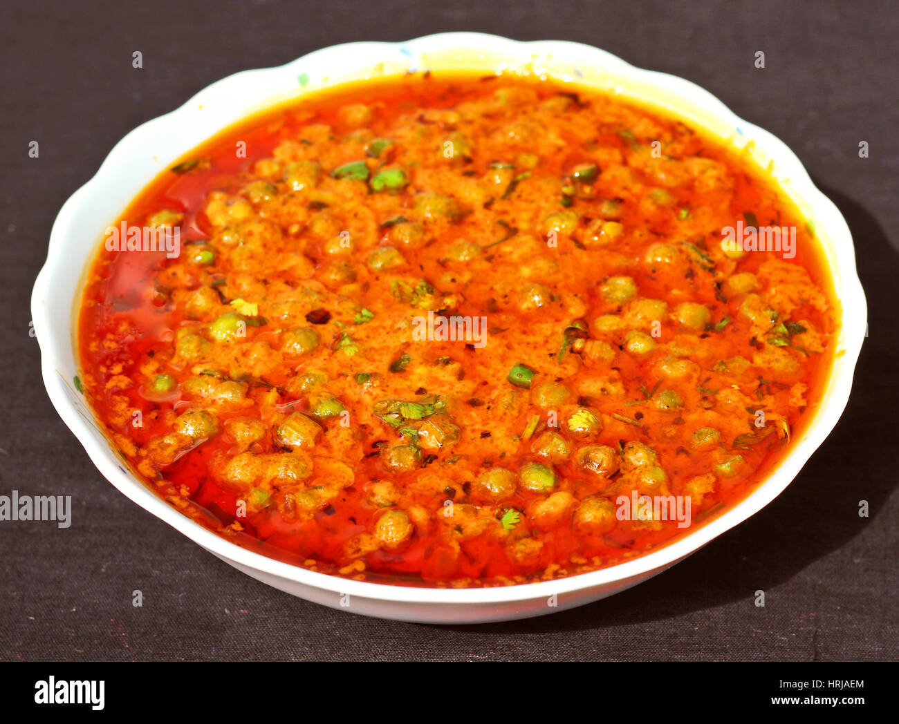 Indian style muttar masala Sabji (spicy green pea vegetable Stock Photo Alamy
