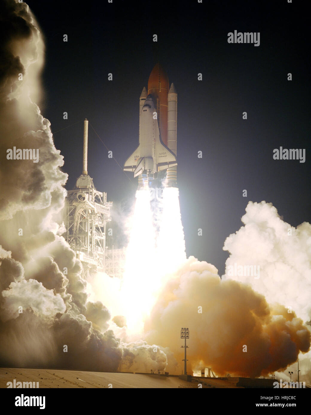 STS-72, Space Shuttle Endeavor Launch, 1996 Stock Photo