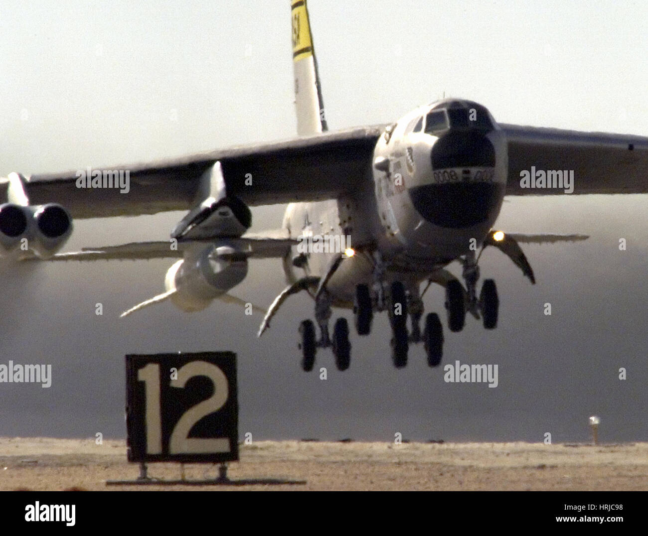 B-52B Carrying X-43A Hypersonic Plane, 2004 Stock Photo