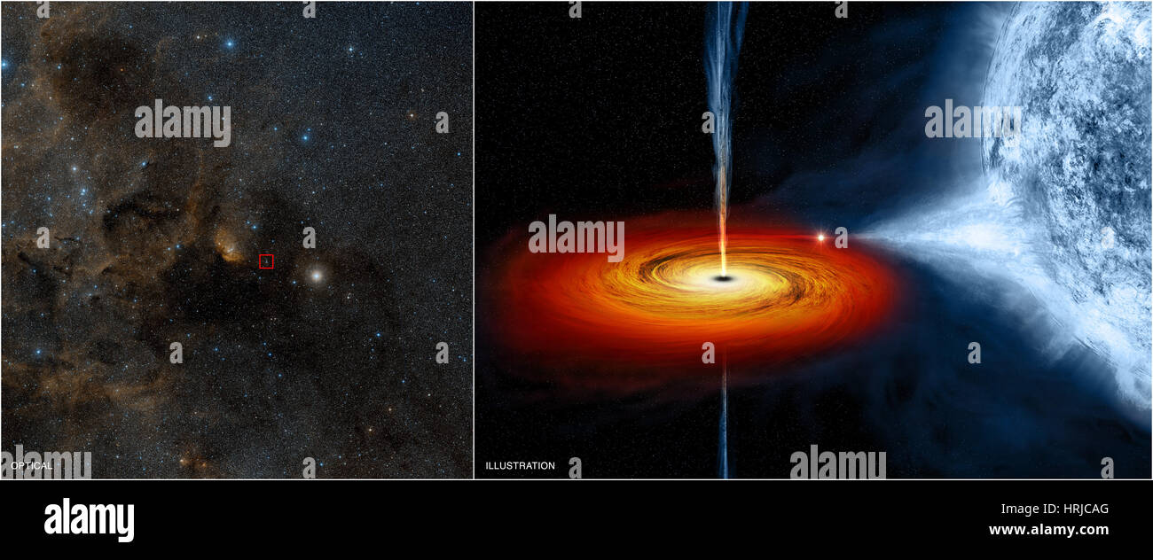 Cygnus X-1, Stellar-Mass Black Hole Stock Photo