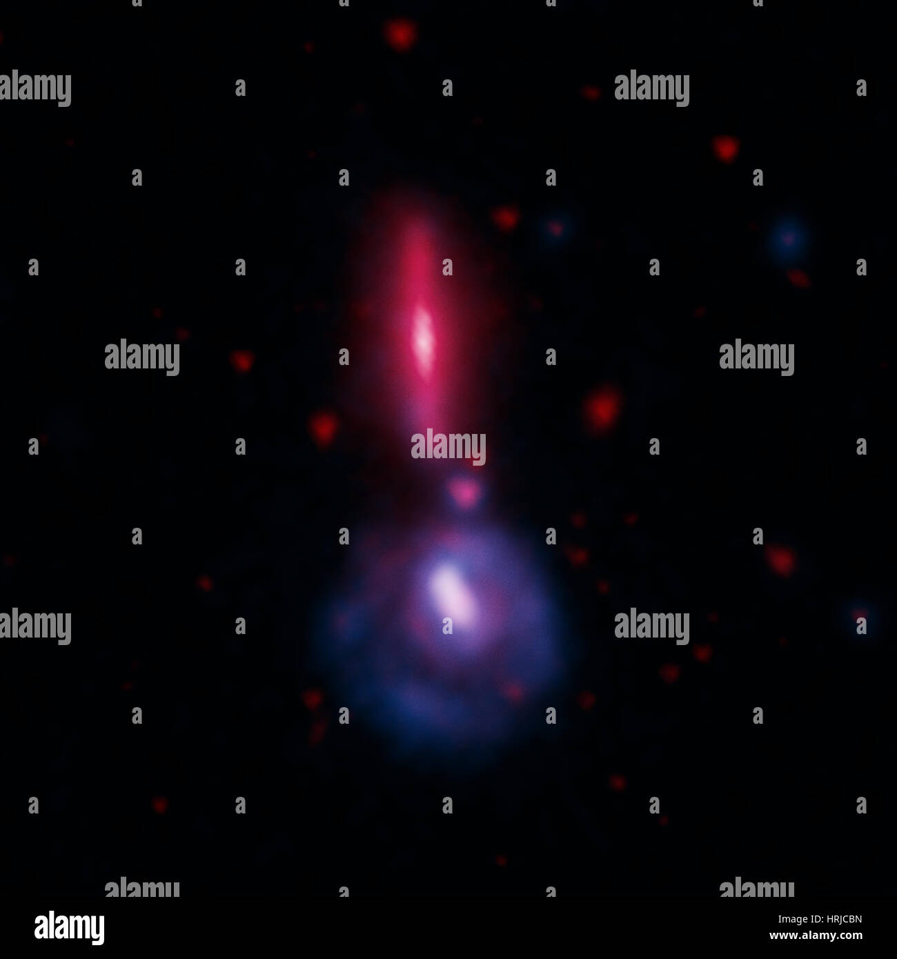 UGC 9618, VV 340, Merging Galaxies, Composite Stock Photo - Alamy