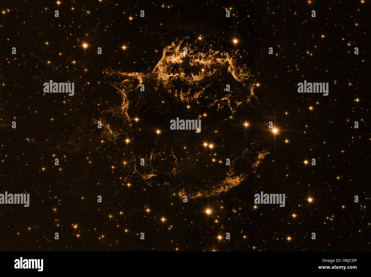Cassiopeia A, Supernova Remnant, Optical Stock Photo
