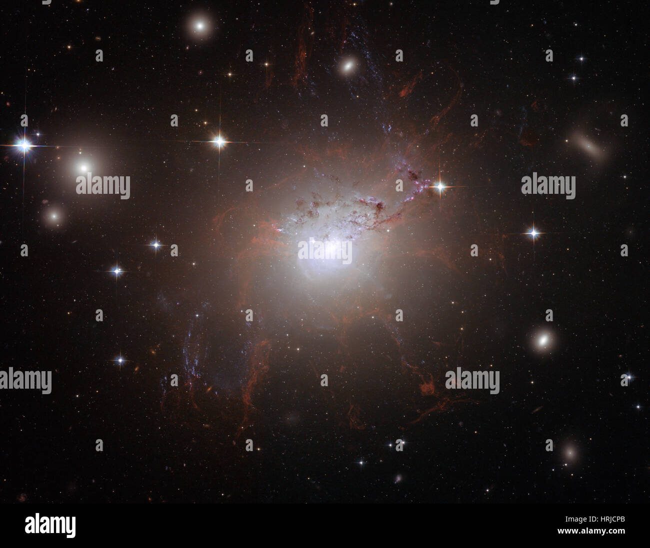 NGC 1275, Elliptical Galaxy Stock Photo Alamy