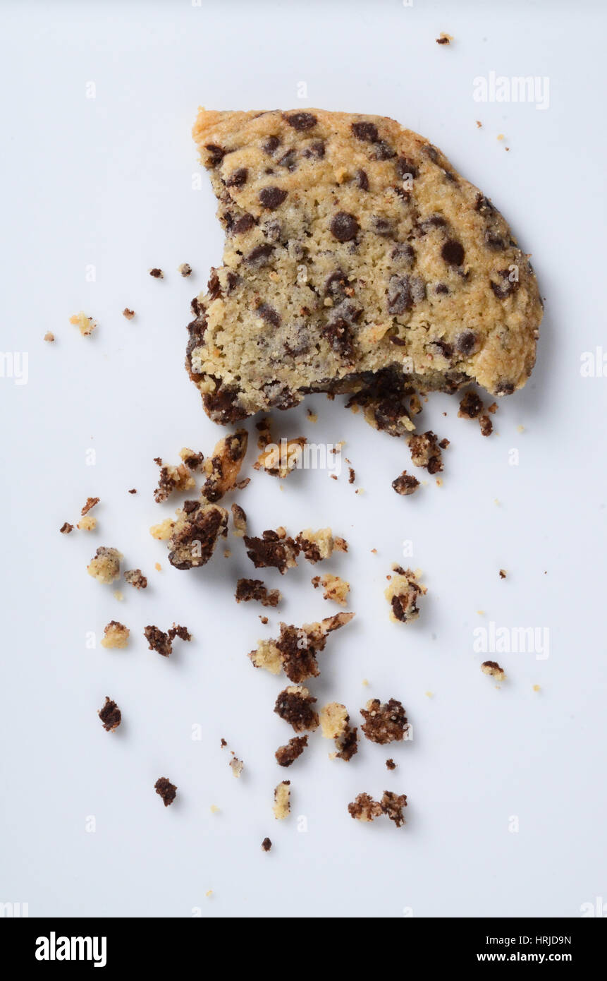 Partially Eaten Cookie Stock Photo