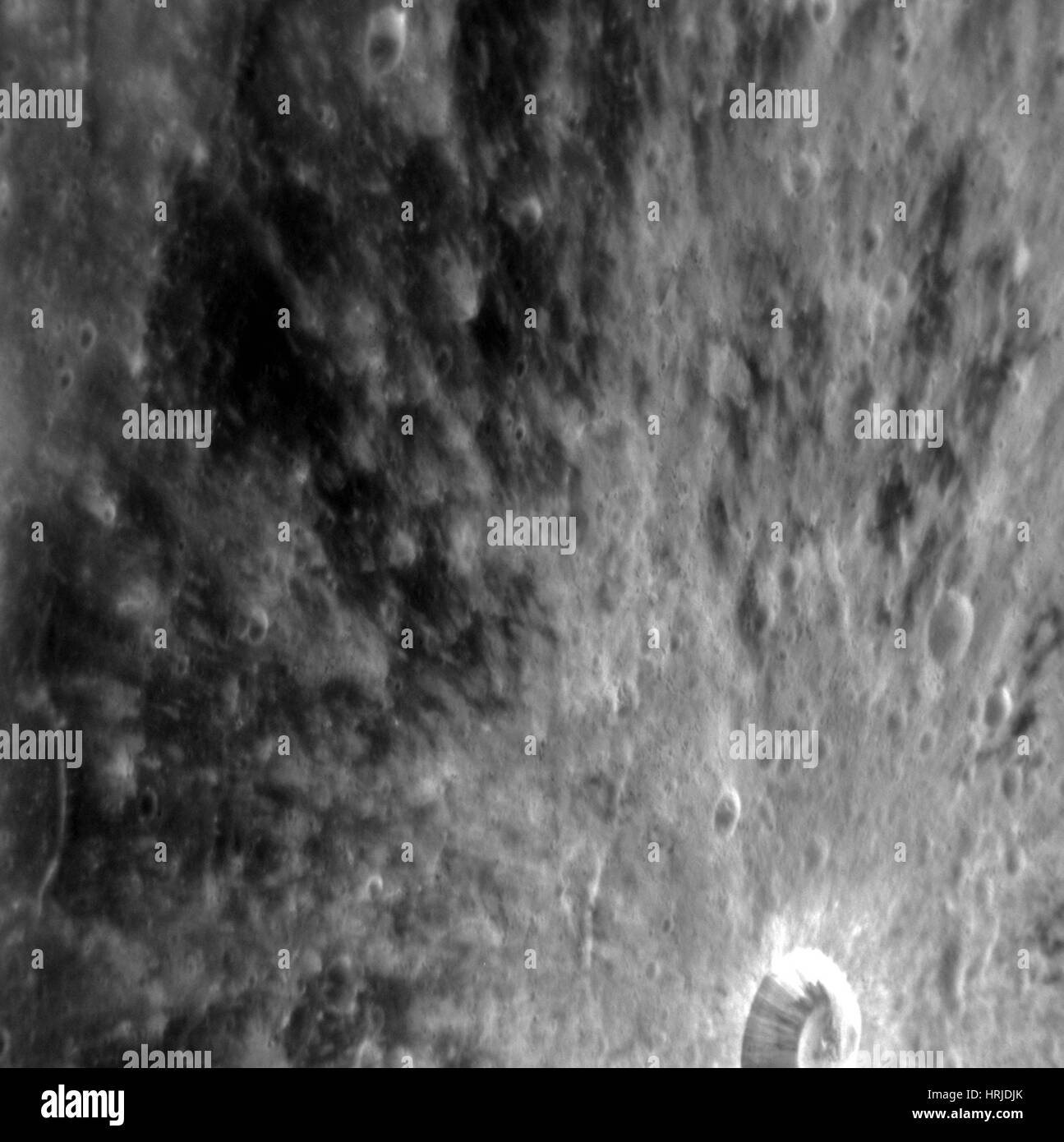 Mercury, Petit Petipa Crater Stock Photo