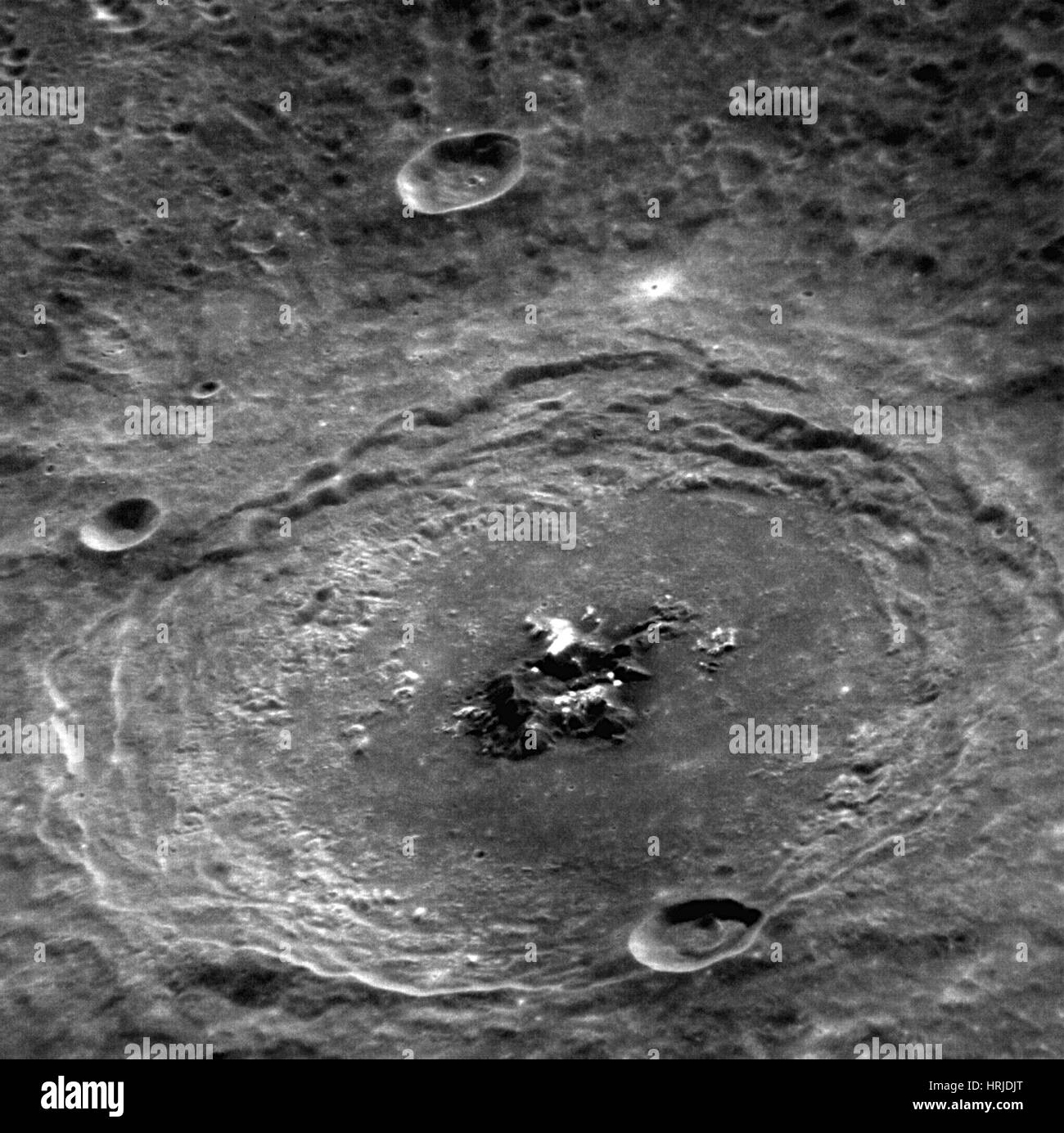 Mercury, Bartok Crater Stock Photo