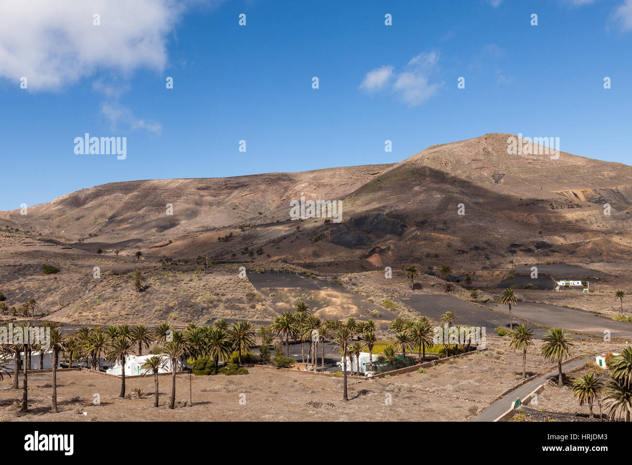 Village of Haria in Lanzarote,Lanzarote, Canary Islands, Spain Stock Photo
