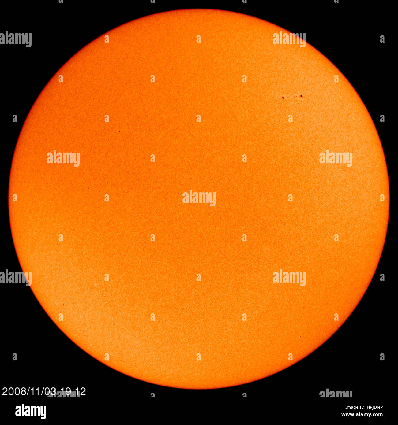 Sunspot, Solar Cycle 24, SOHO, 2008 Stock Photo
