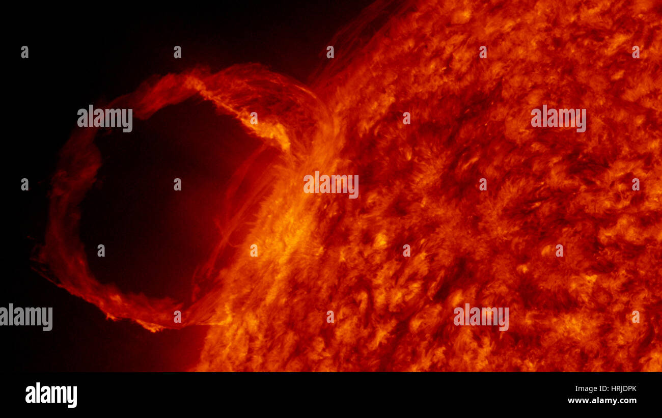 Solar Prominence, 2010 Stock Photo