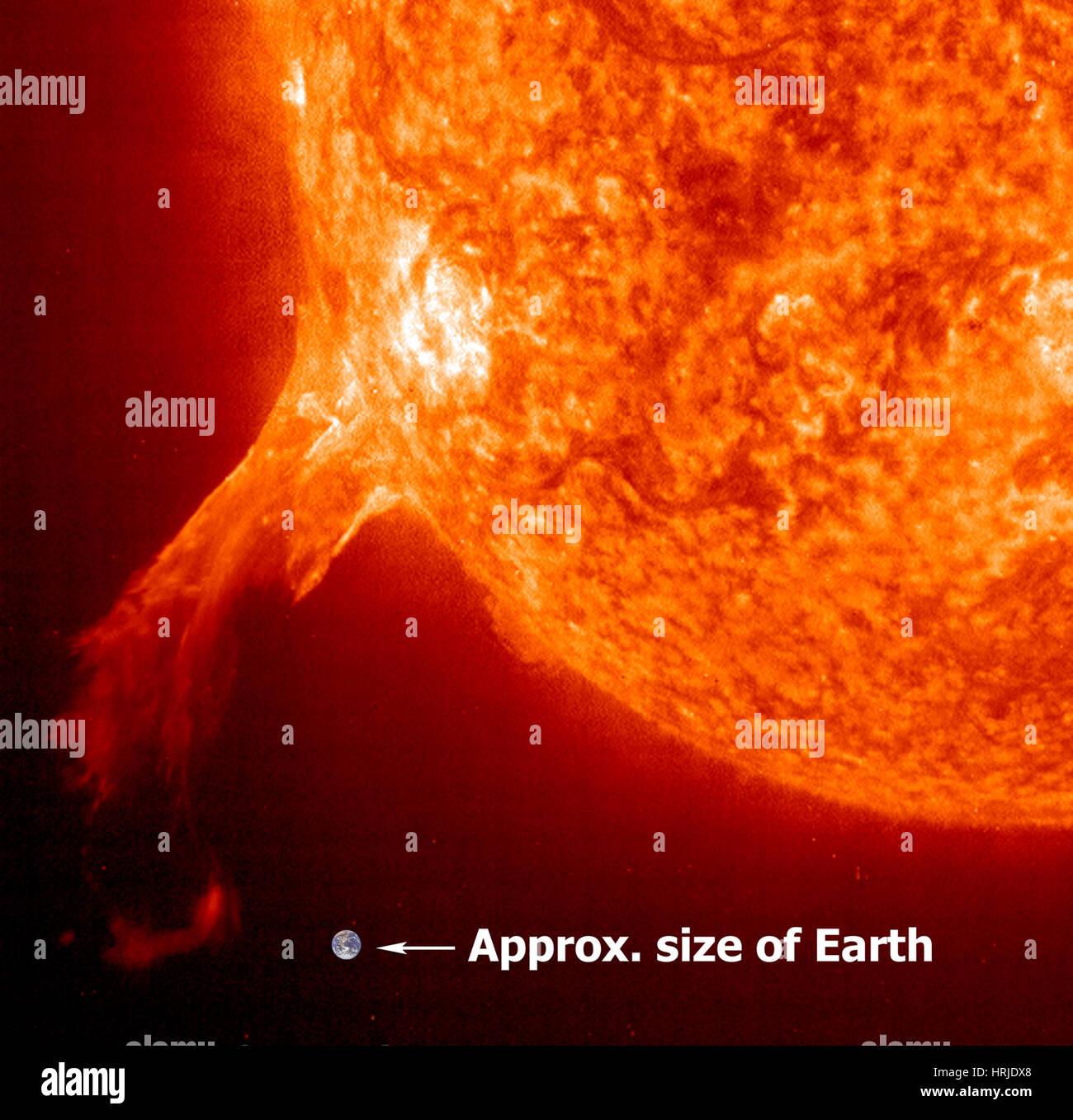 Solar Prominence, EIT, 2002 Stock Photo