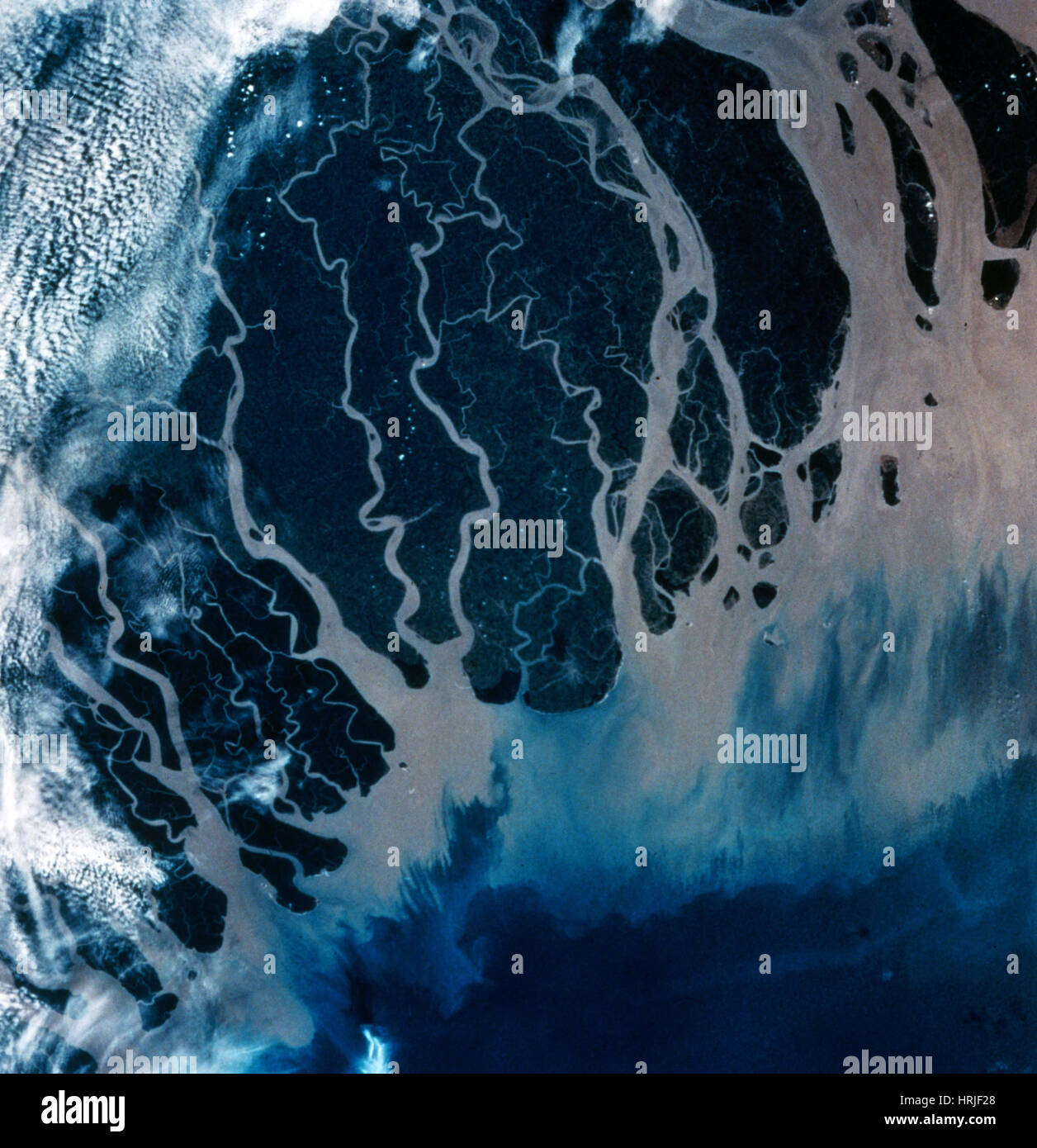 Ganges River Delta Map