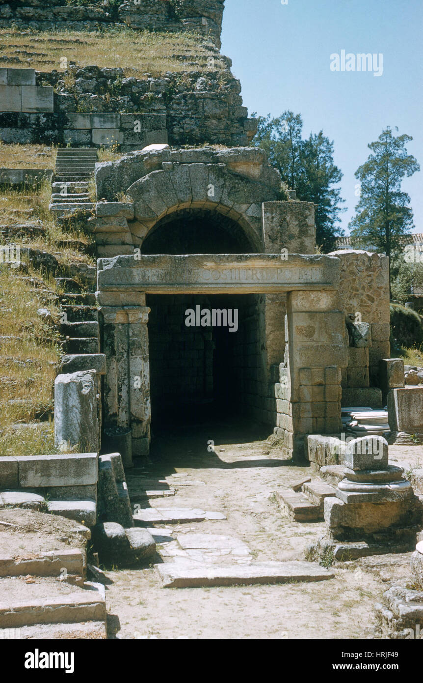 Ancient Roman Theater Stock Photo