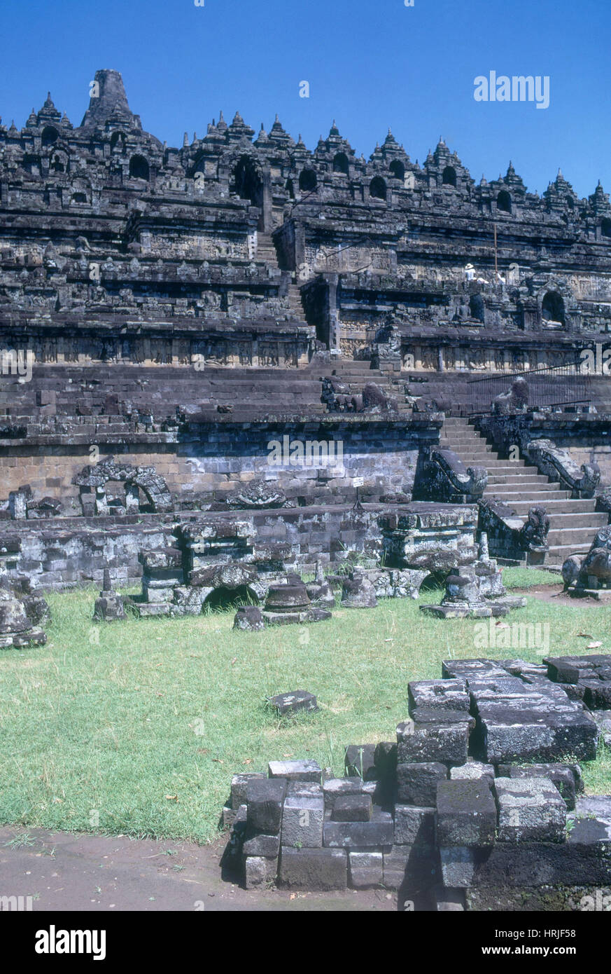 Ancient Borobudar Temple Stock Photo