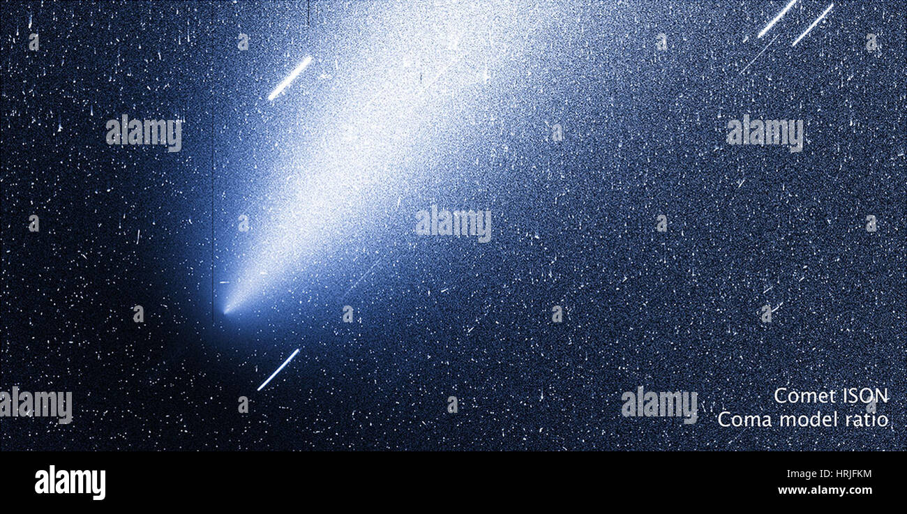Sungrazing Comet ISON, C/2012 S1 Stock Photo
