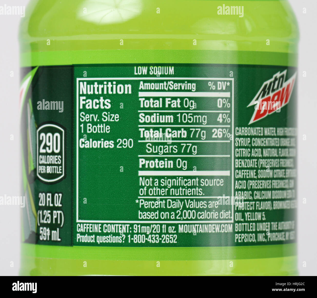 Soda Nutrition Information