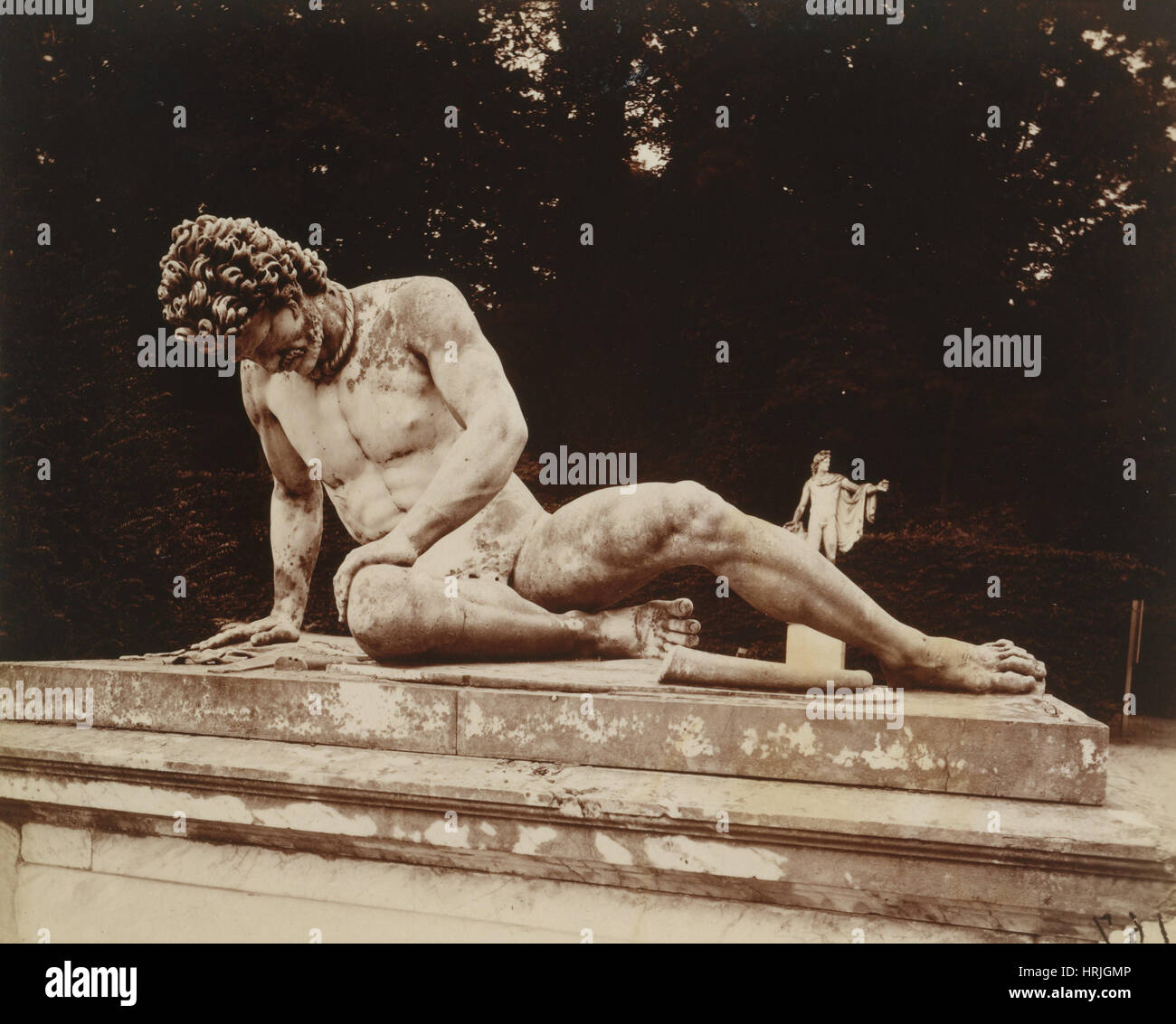 The Dying Gaul, Versailles, EugÌ¬ne Atget, 1923 Stock Photo