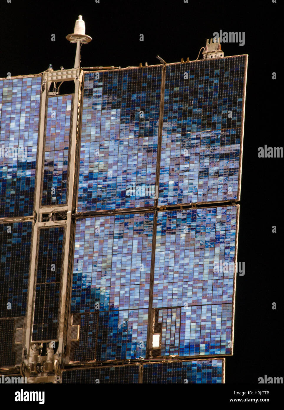 Solar Array on ISS Zarya FGB Stock Photo