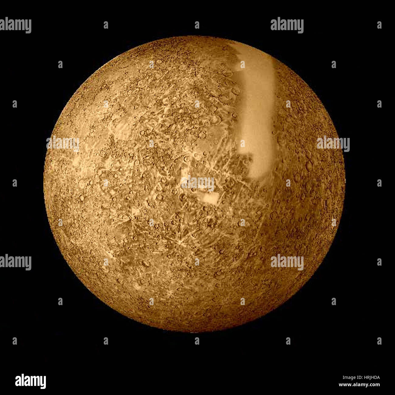 Mercury, Mariner 10 Image Stock Photo