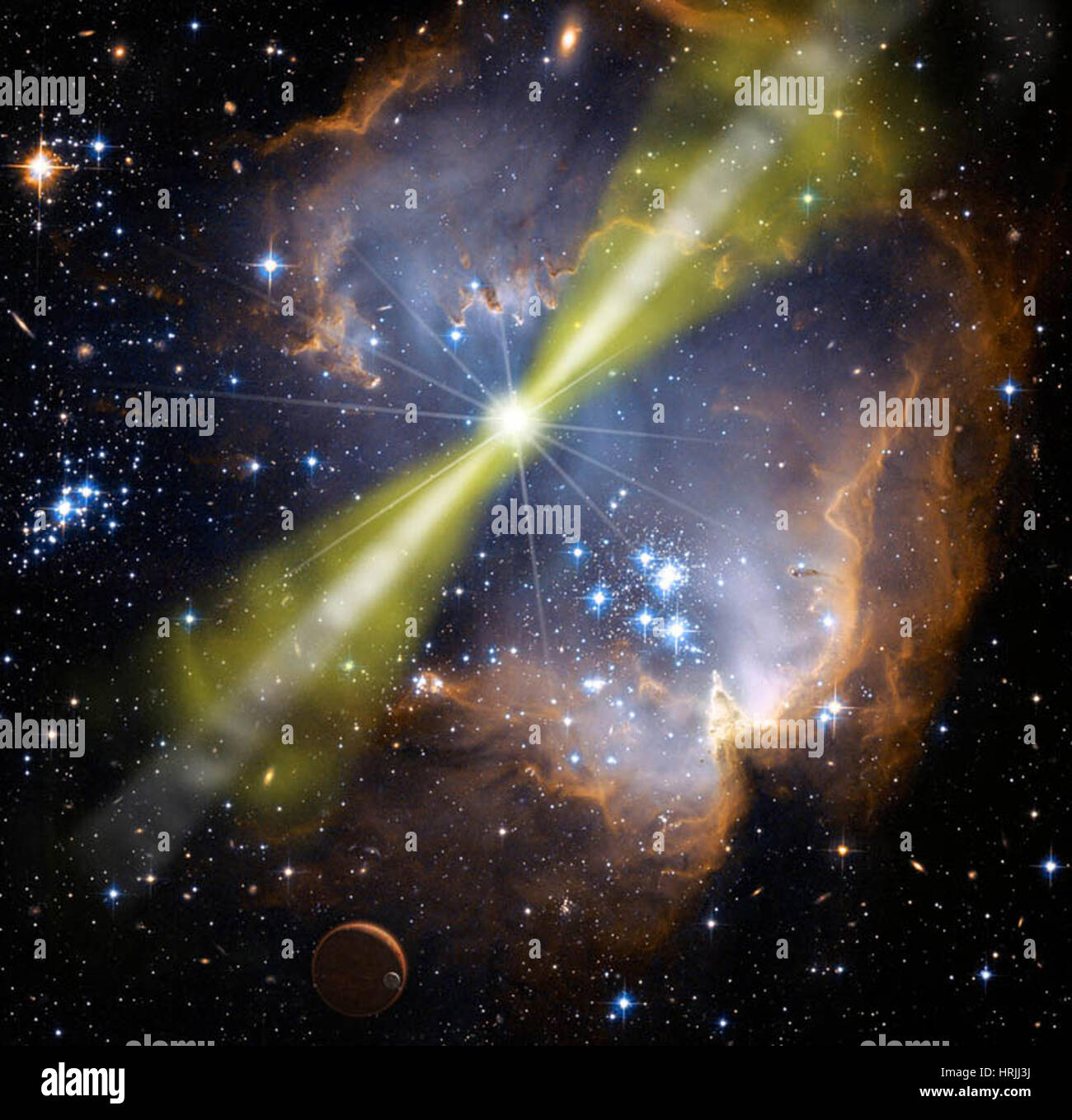 Gamma Ray Burst Stock Photo