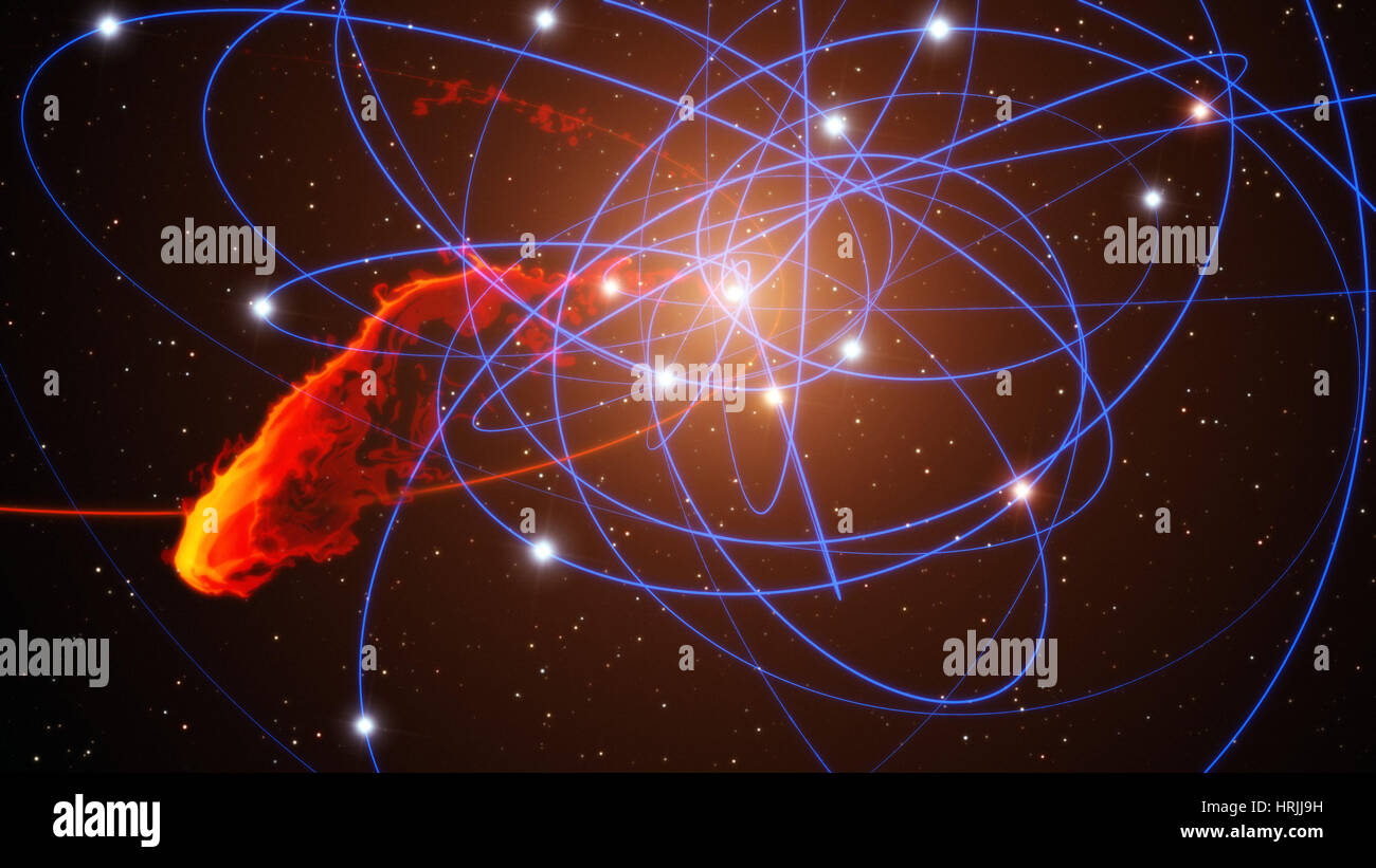 Gas Cloud at Center of the Milky Way Stock Photo - Alamy