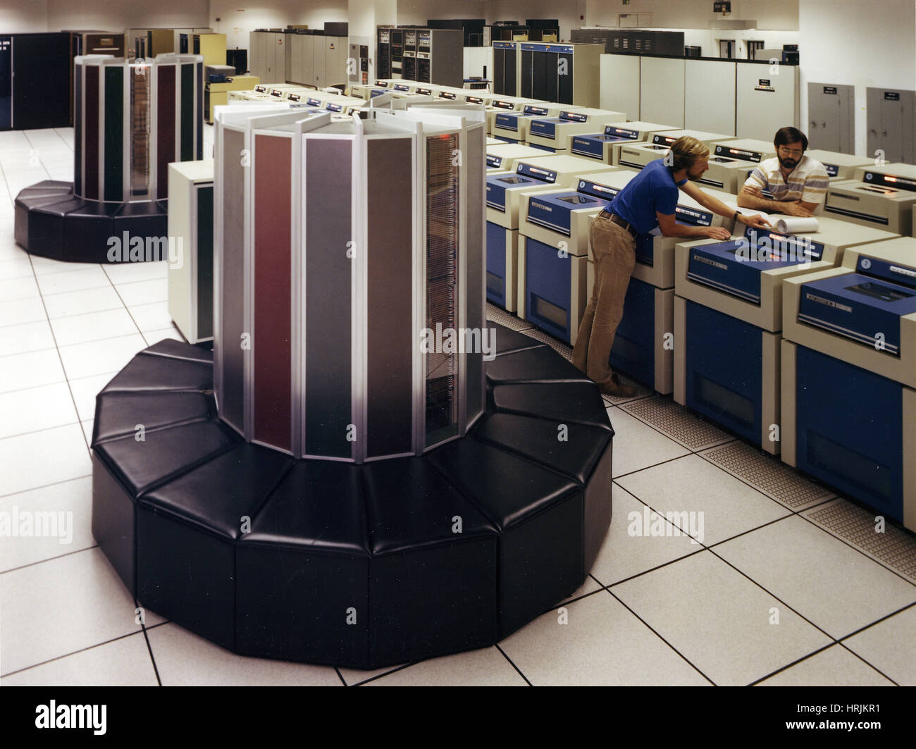 Cray-1 Supercomputer, NMFECC, 1983 Stock Photo