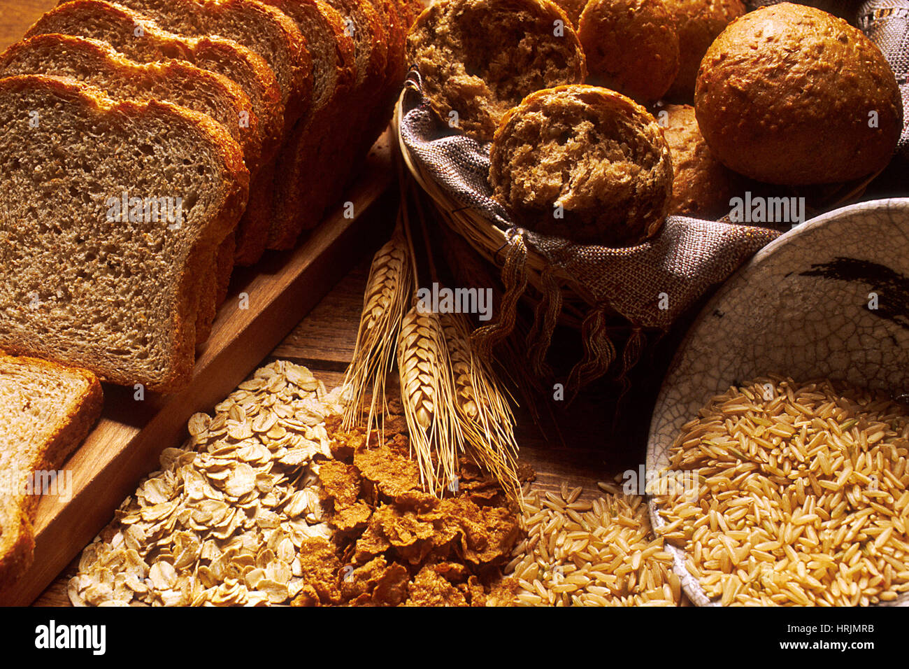Carbohydrates Bread and Grains Stock Photo Alamy