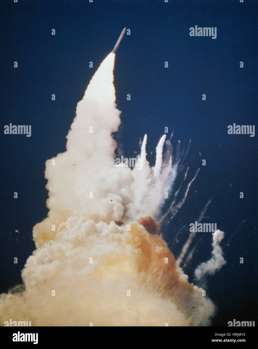 Space Shuttle Challenger Disaster, 1986 Stock Photo