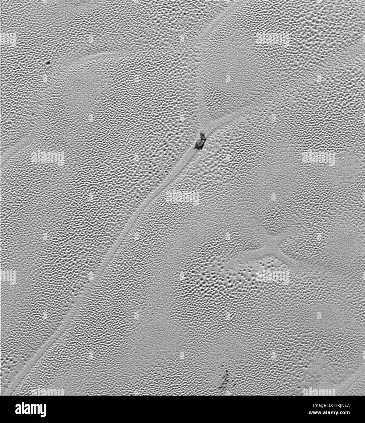 Icy Plains of Pluto Stock Photo