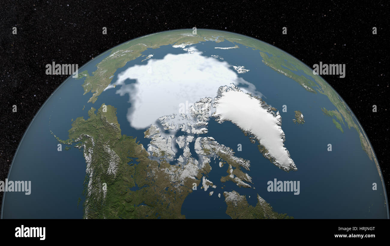 Ice 2000 Arctic Minimum Sea Ice, 2000 Stock Photo - Alamy