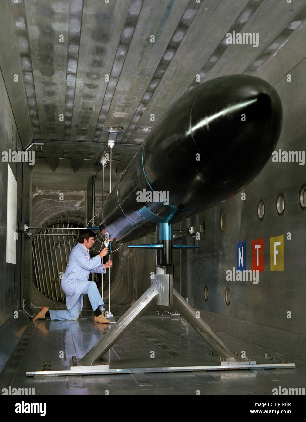 National Transonic Facility, Navy Submarine, 1986 Stock Photo