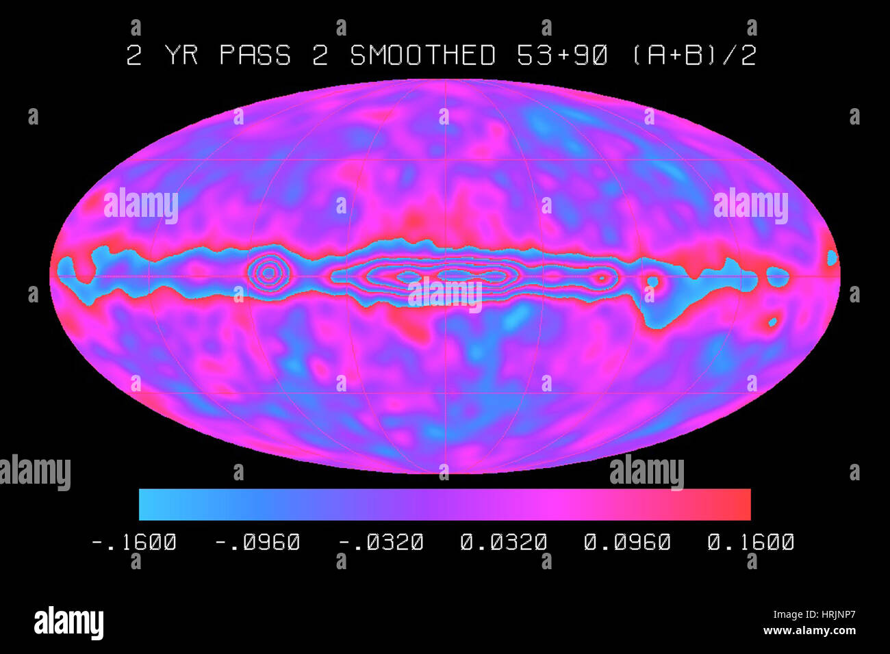 Cosmic Microwave Background Radiation, DMR Stock Photo