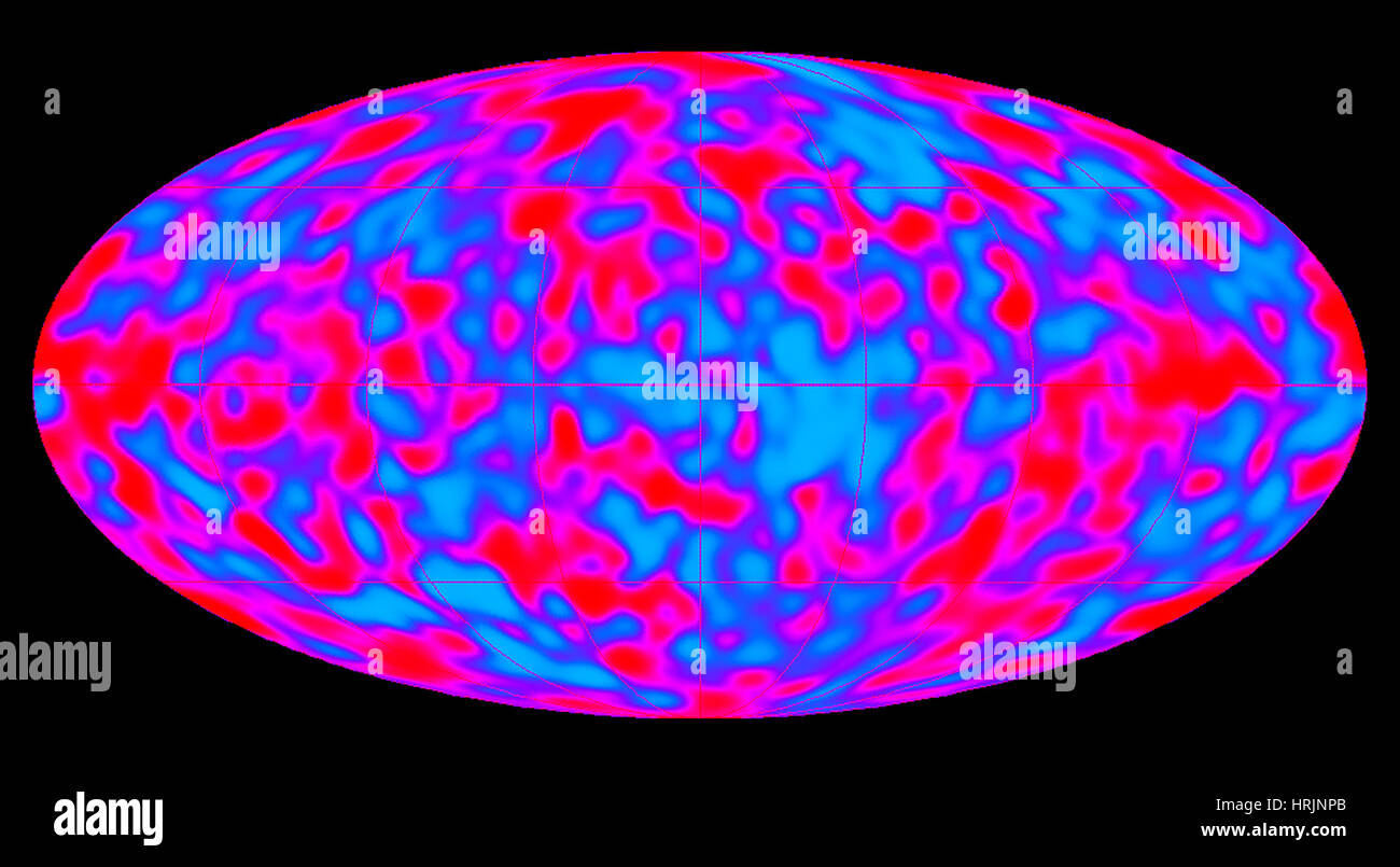 Cosmic Microwave Background Radiation Stock Photo
