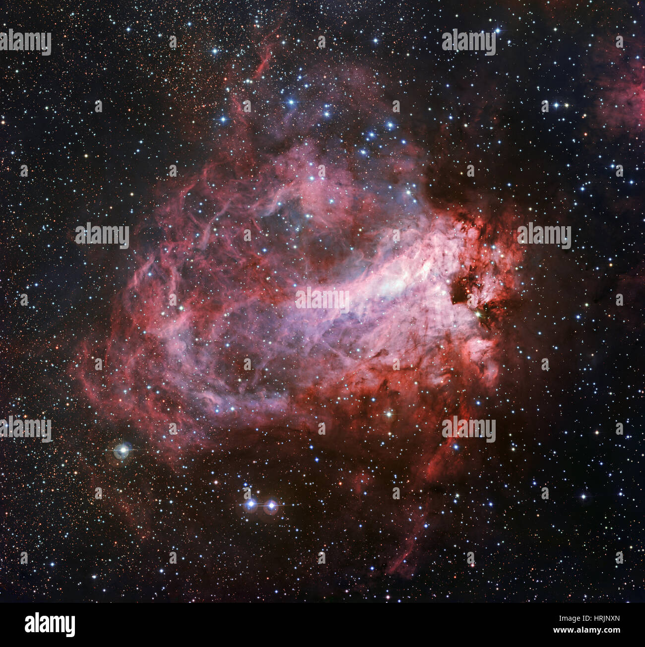 Nebula Messier 17 Stock Photo
