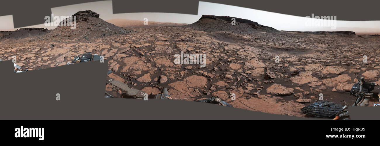 Mars Panorama, Murray Buttes Stock Photo