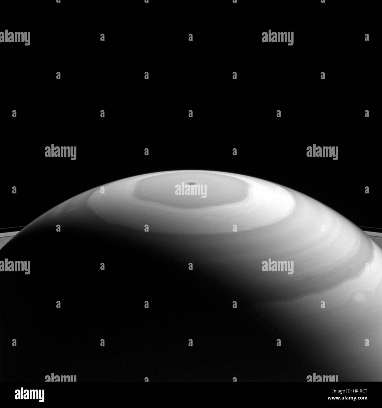 Saturn's North Pole Stock Photo