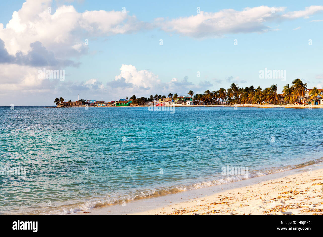 La Boca, Cuba - December 23, 2016: The paradise: Coco beach,  in La Boca (Camaguey) on the north Cuban coast near Playa Santa Lucia Stock Photo