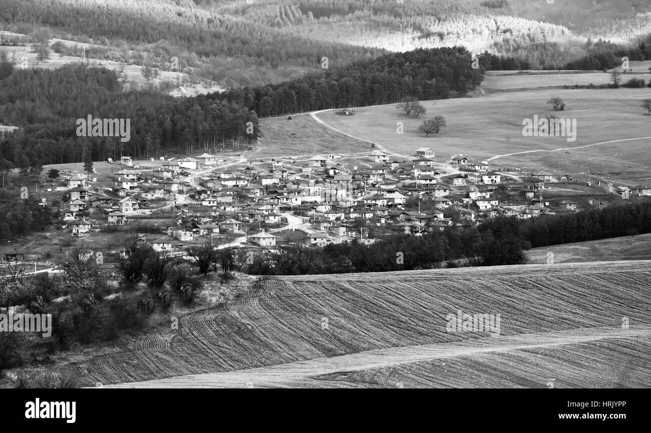 White pine village Black and White Stock Photos & Images - Alamy