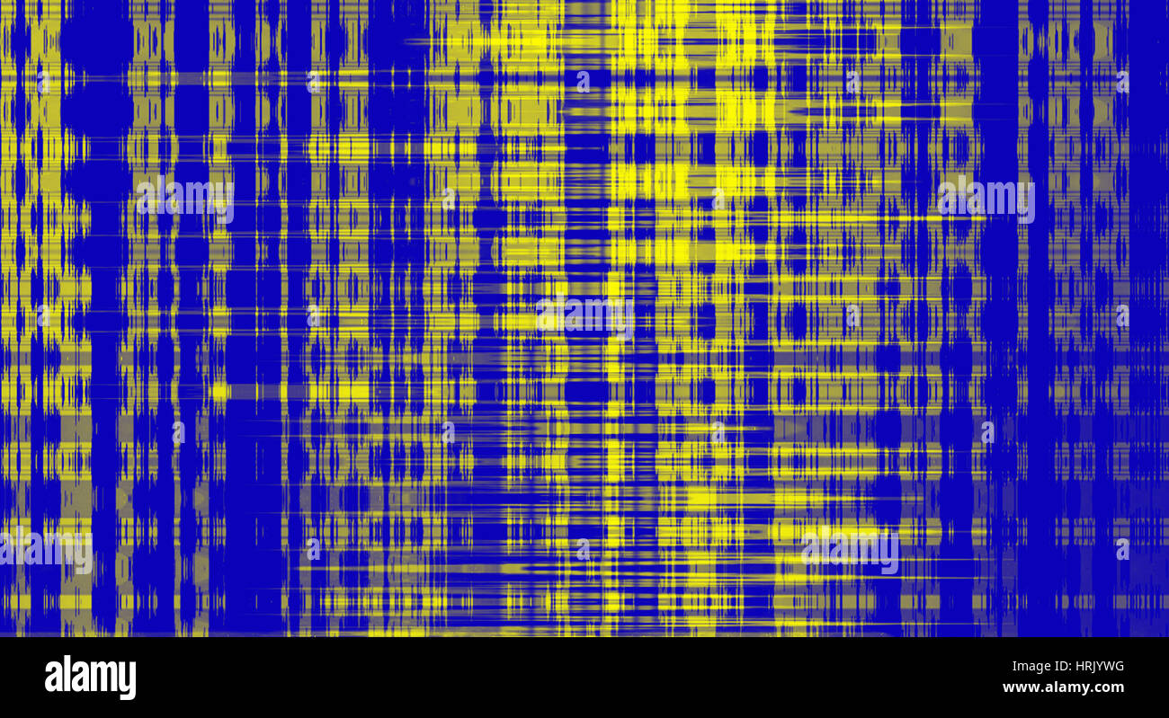 fractal modern yellow adn blue abstract design background Stock Photo