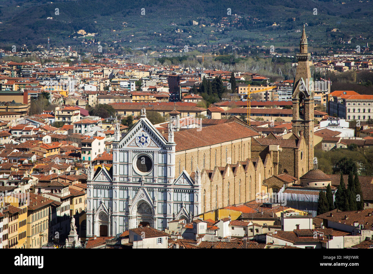 Church Santa Croce in Florence, Tuscany, Italy Stock Photo