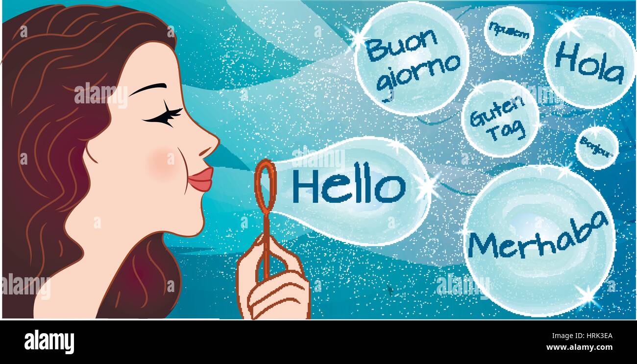 Speech bubble do you speak italian hires stock photography and images