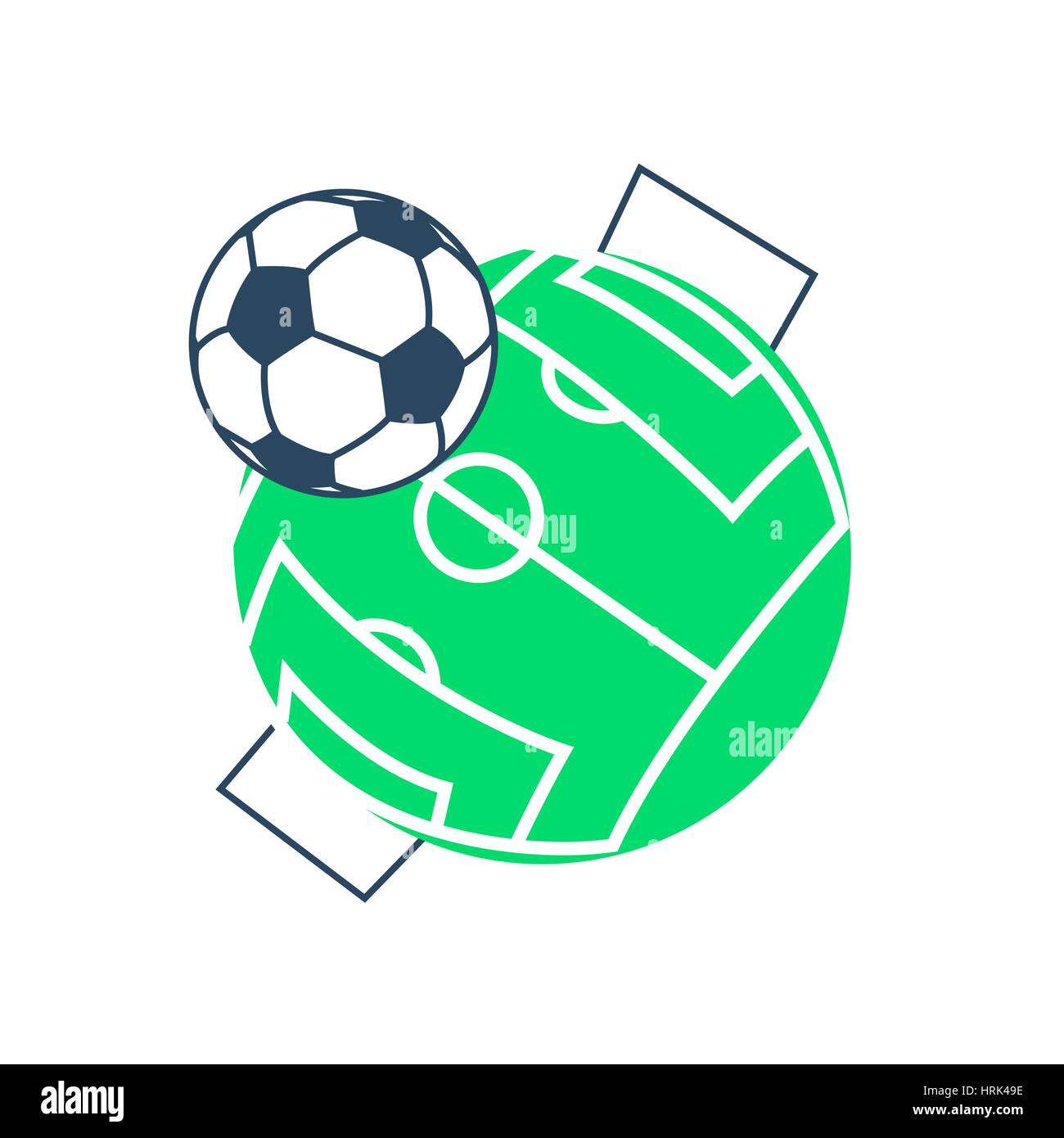 Football soccer ball icon. Long shadow flat design. Vector illustration ...